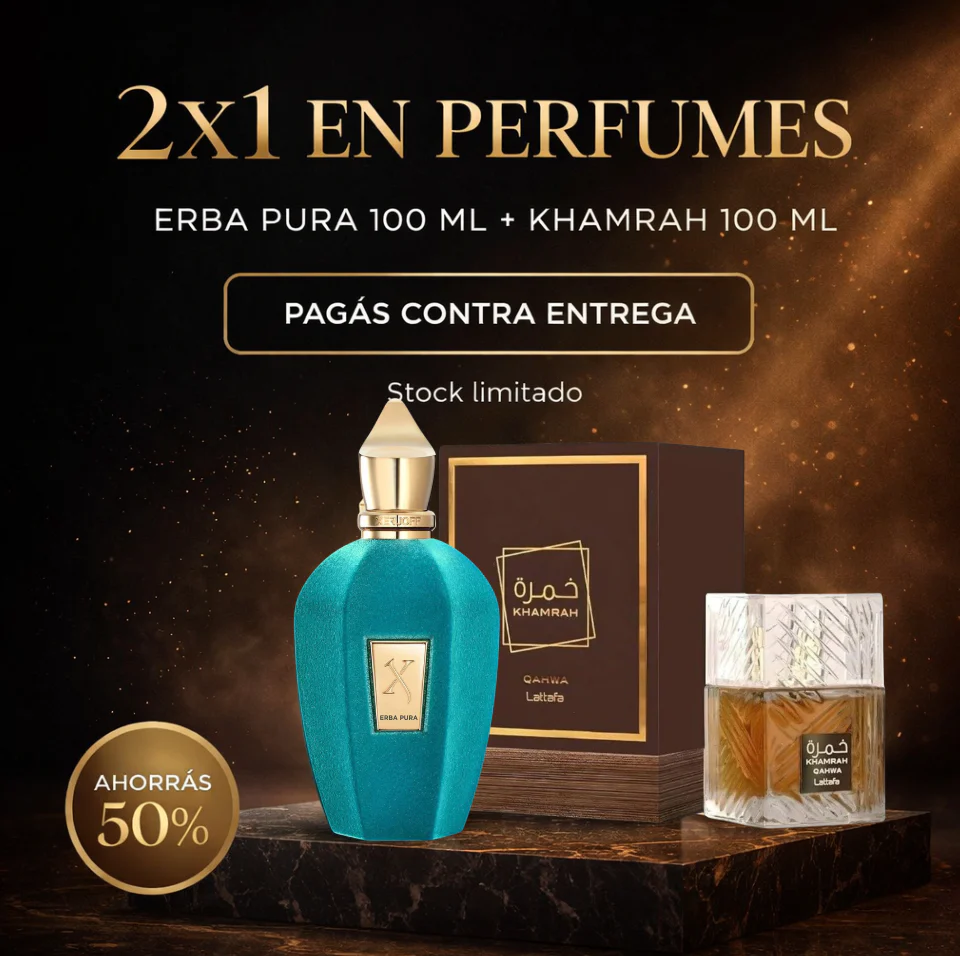 2x1 Erba Pura y Lattafa Khamrah (100ML) - Compra y paga en casa - OFERTA LIMITADA